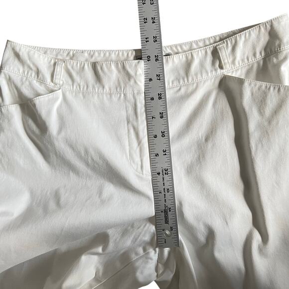 Talbots Collection Petites Womens White Pants Cotton Stretch Size 10 - Picture 12 of 14